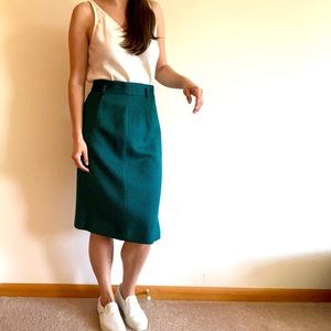 [Vintage] Striped Wool Skirt